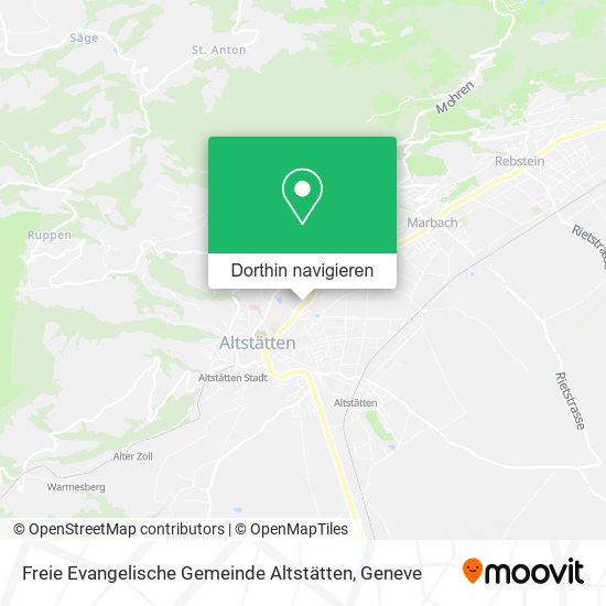 Freie Evangelische Gemeinde Altstätten Karte