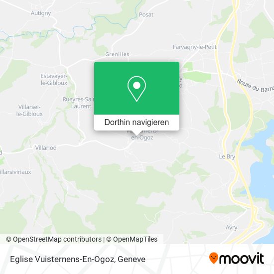 Eglise Vuisternens-En-Ogoz Karte