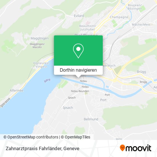 Zahnarztpraxis Fahrländer Karte