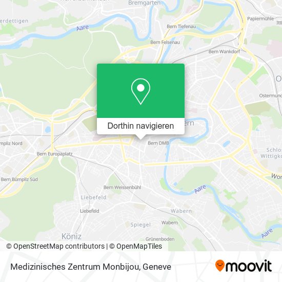 Medizinisches Zentrum Monbijou Karte