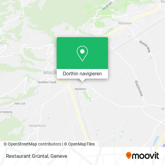 Restaurant Grüntal Karte