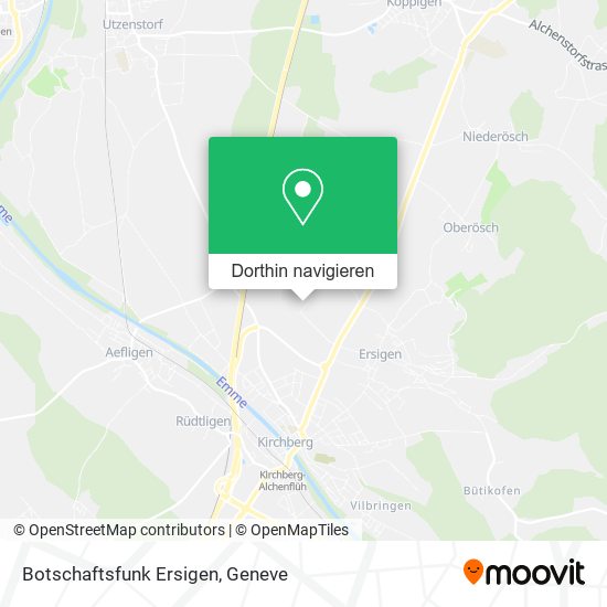Botschaftsfunk Ersigen Karte