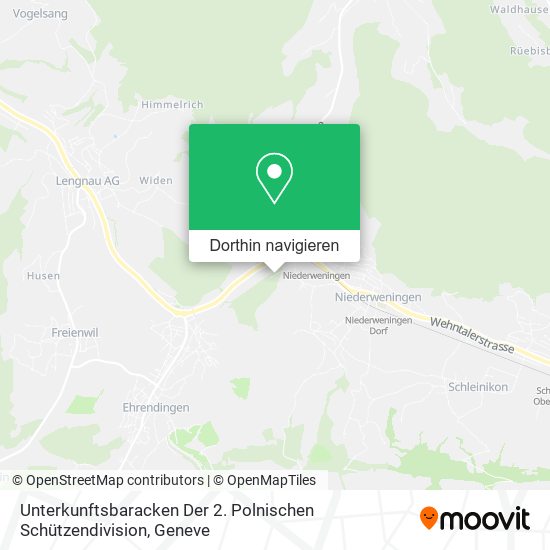 Unterkunftsbaracken Der 2. Polnischen Schützendivision Karte