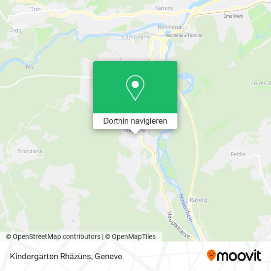 Kindergarten Rhäzüns Karte