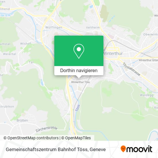 Gemeinschaftszentrum Bahnhof Töss Karte