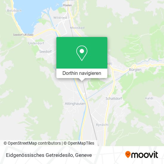 Eidgenössisches Getreidesilo Karte
