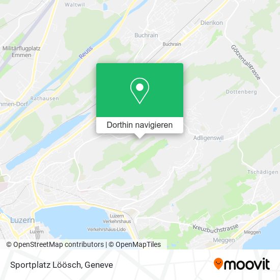 Sportplatz Löösch Karte