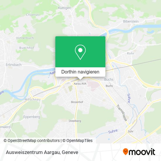 Ausweiszentrum Aargau Karte