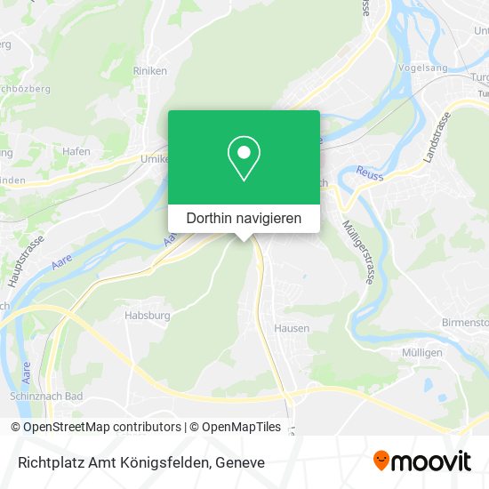 Richtplatz Amt Königsfelden Karte