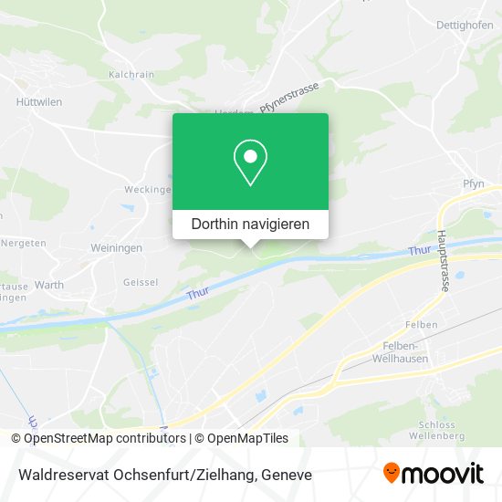 Waldreservat Ochsenfurt / Zielhang Karte