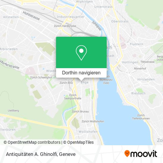Antiquitäten A. Ghinolfi Karte