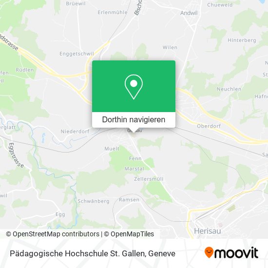 Pädagogische Hochschule St. Gallen Karte