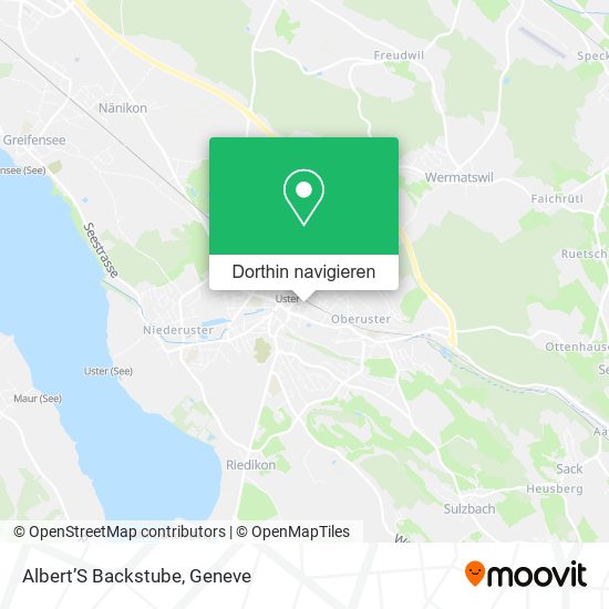 Albert’S Backstube Karte