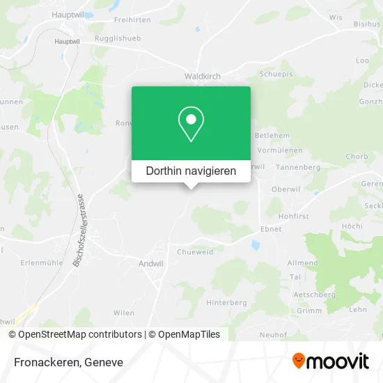 Fronackeren Karte