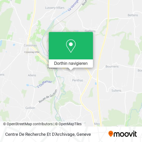 Centre De Recherche Et D’Archivage Karte