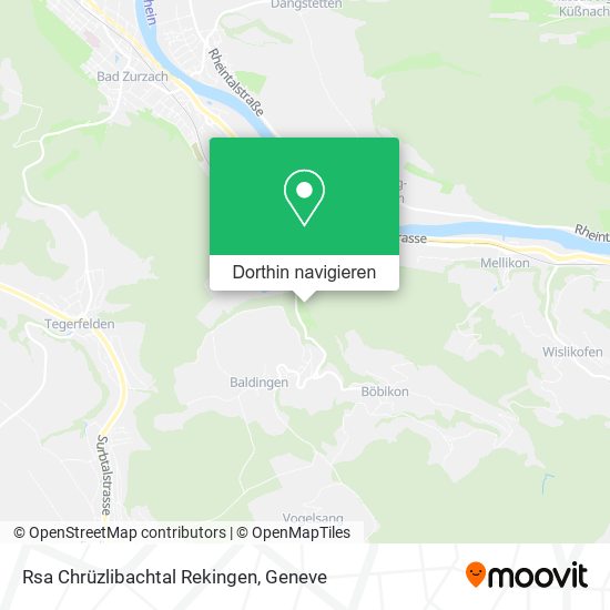 Rsa Chrüzlibachtal Rekingen Karte