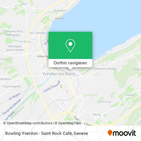 Bowling Yverdon - Saint-Rock Café Karte