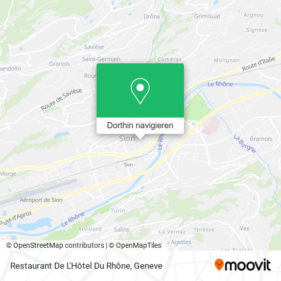 Restaurant De L'Hôtel Du Rhône Karte