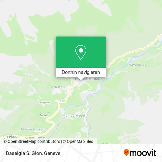 Baselgia S. Gion Karte