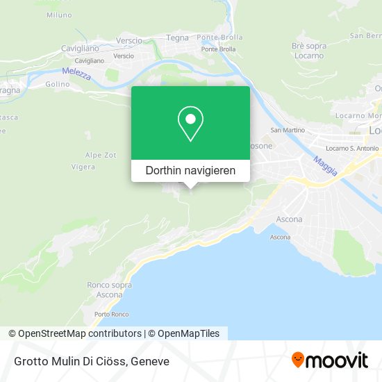 Grotto Mulin Di Ciöss Karte