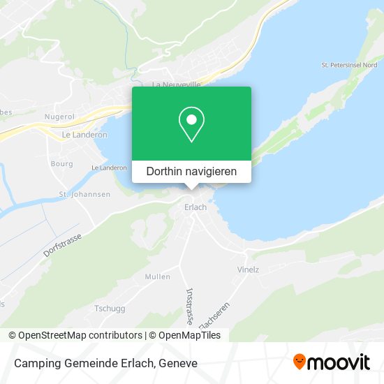 Camping Gemeinde Erlach Karte