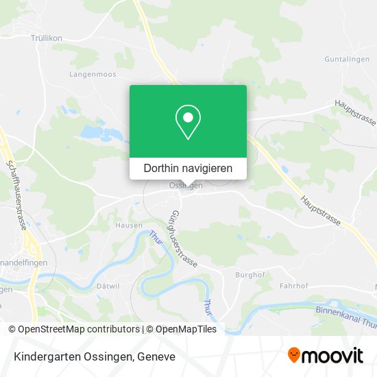 Kindergarten Ossingen Karte