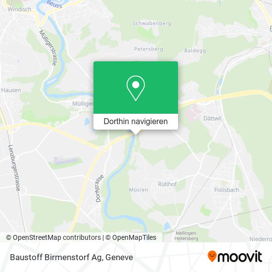 Baustoff Birmenstorf Ag Karte