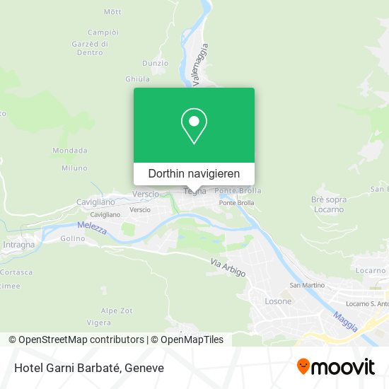 Hotel Garni Barbaté Karte