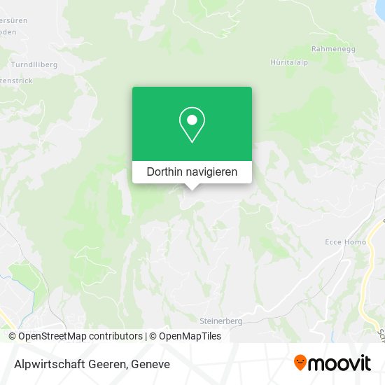 Alpwirtschaft Geeren Karte