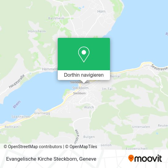 Evangelische Kirche Steckborn Karte