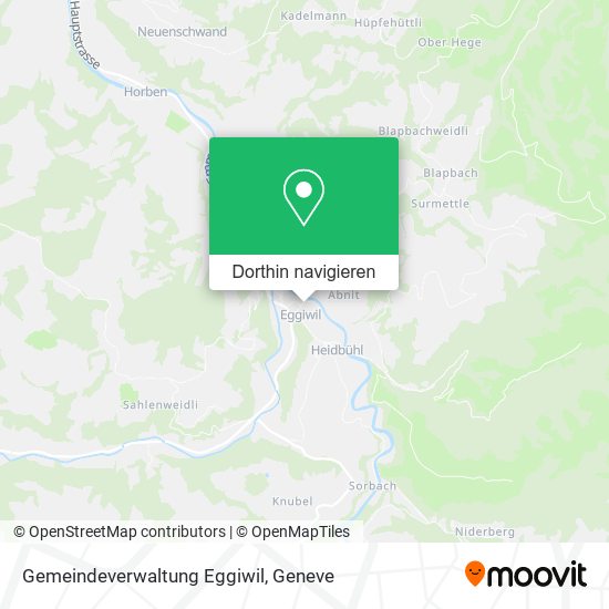 Gemeindeverwaltung Eggiwil Karte