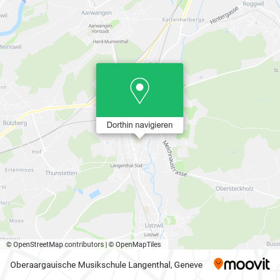 Oberaargauische Musikschule Langenthal Karte