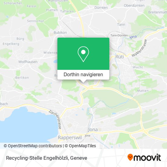 Recycling-Stelle Engelhölzli Karte