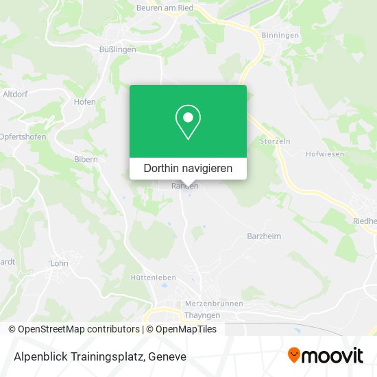 Alpenblick Trainingsplatz Karte