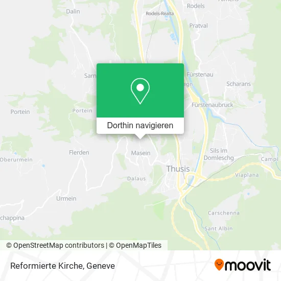Reformierte Kirche Karte