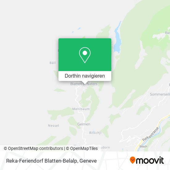 Reka-Feriendorf Blatten-Belalp Karte