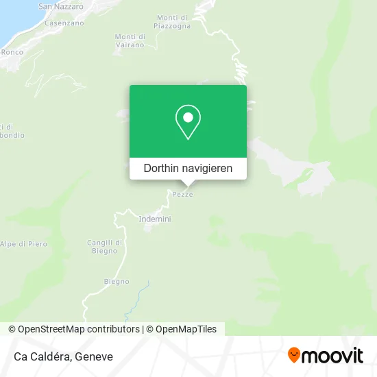 Ca Caldéra Karte