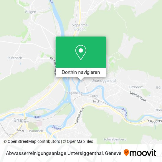 Abwasserreinigungsanlage Untersiggenthal Karte