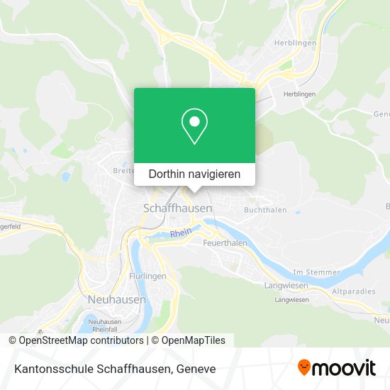 Kantonsschule Schaffhausen Karte