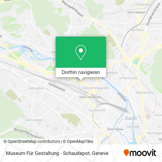 Museum Für Gestaltung - Schaudepot Karte