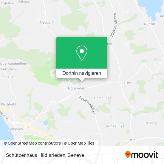 Schützenhaus Hildisrieden Karte