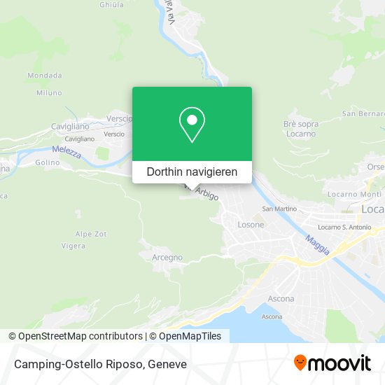 Camping-Ostello Riposo Karte