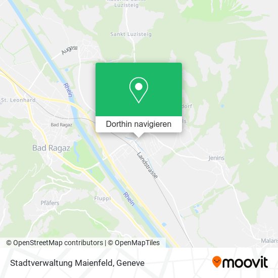 Stadtverwaltung Maienfeld Karte