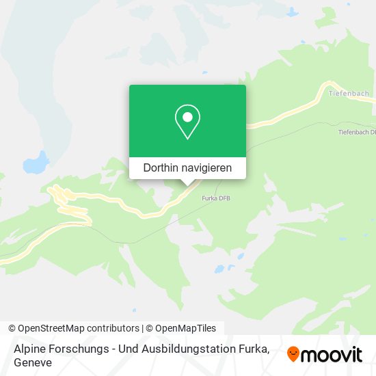 Alpine Forschungs - Und Ausbildungstation Furka Karte