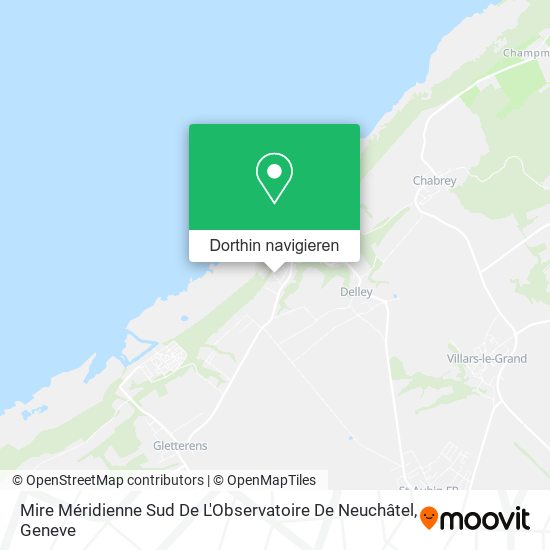 Mire Méridienne Sud De L'Observatoire De Neuchâtel Karte