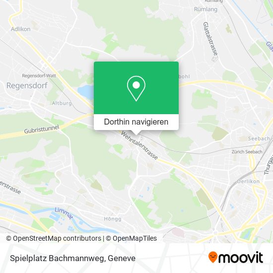 Spielplatz Bachmannweg Karte
