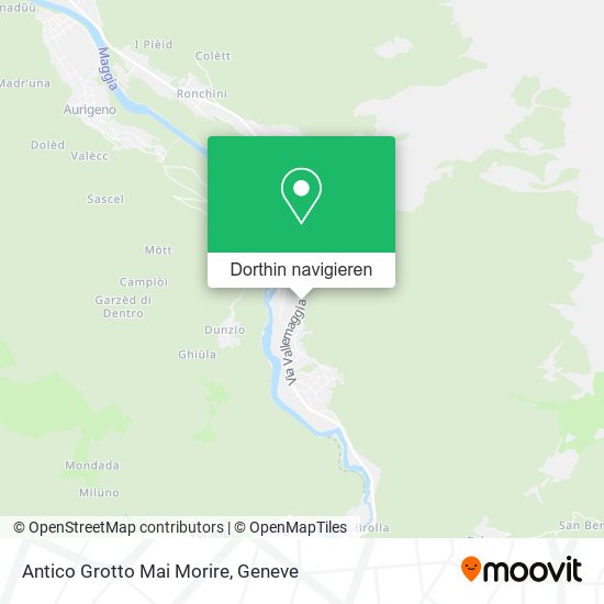 Antico Grotto Mai Morire Karte