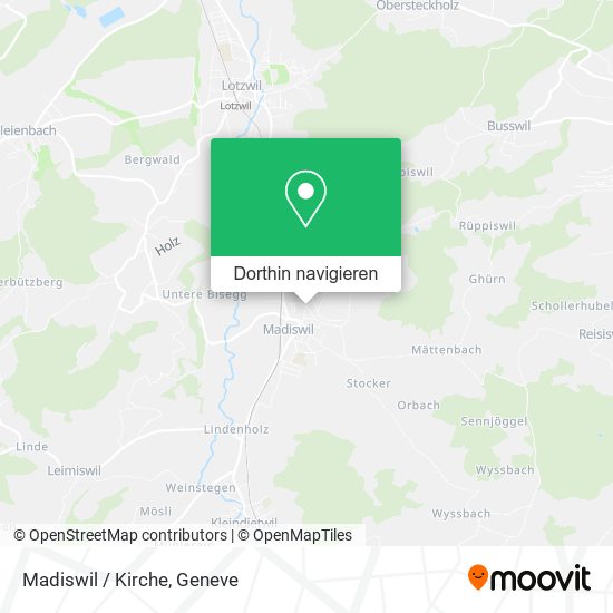 Madiswil / Kirche Karte