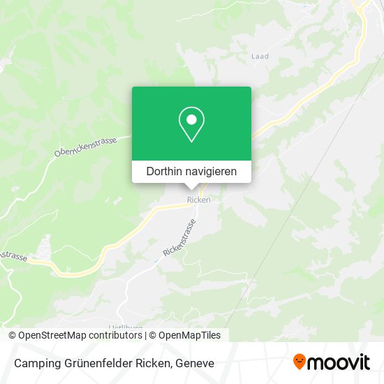 Camping Grünenfelder Ricken Karte