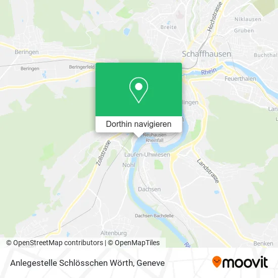 Anlegestelle Schlösschen Wörth Karte